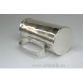 cana / letiera din argint masiv . atelier Bradimarte. sec XX Italia